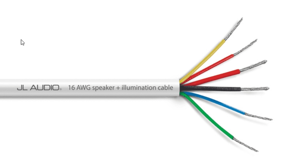 JL Audio XM-WHTMFC-25 6-Conductor Multifunction Cable White 250ft