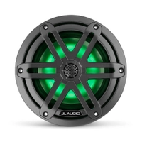 JL Audio M3-650X-S-Gm-i 6.5in Marine Coaxial Speakers with RGB LED Lighting Gunmetal Sport Grilles Thumbnail JL Audio M3-650X-S-Gm-i 6.5in Marine Coaxial Speakers with RGB LED Lighting Gunmetal Sport Grilles
