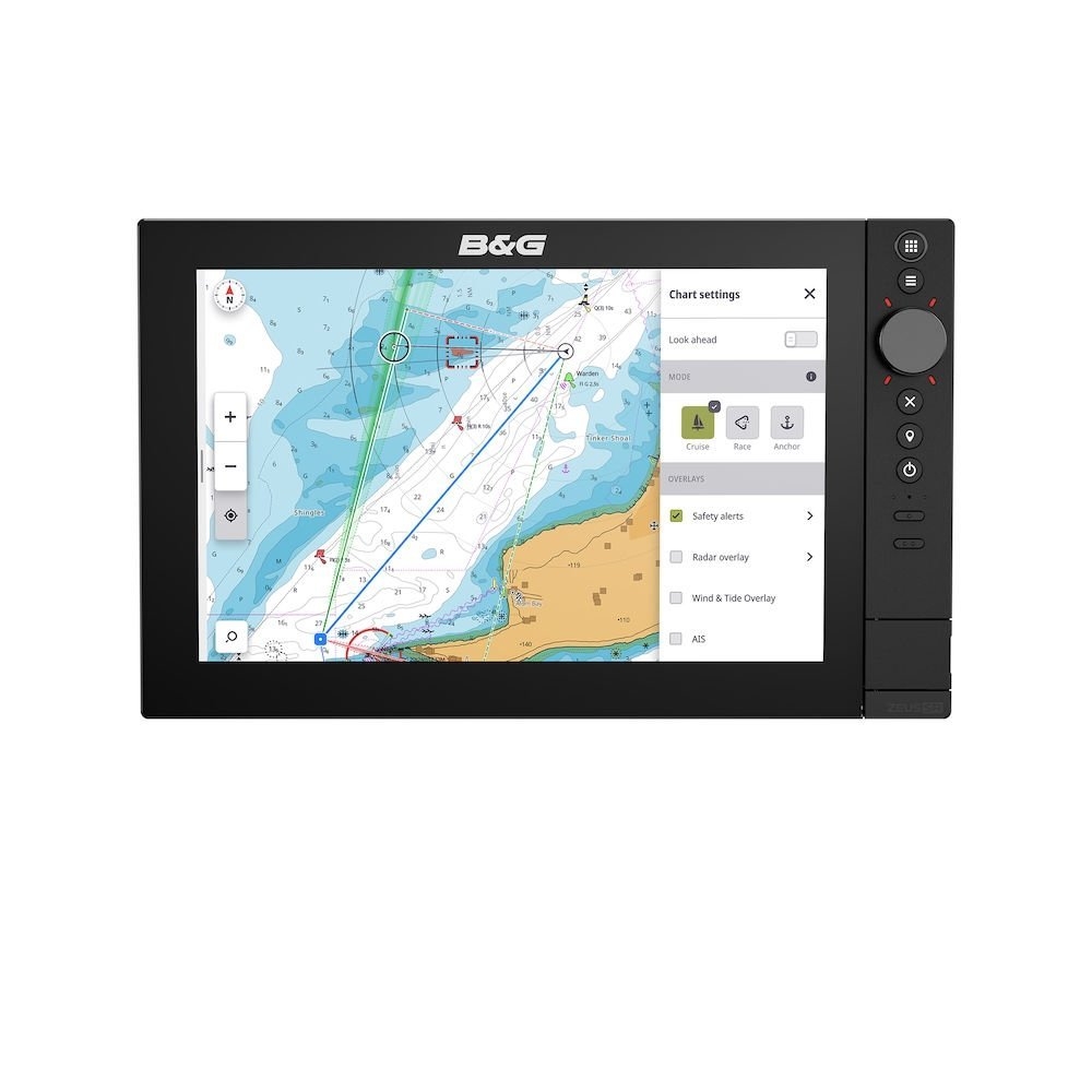 B&G Zeus SR-12 Chartplotter World Basemap No Sonar