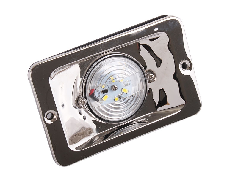 Stainless Flush LED Stern Light 131 x 85mm