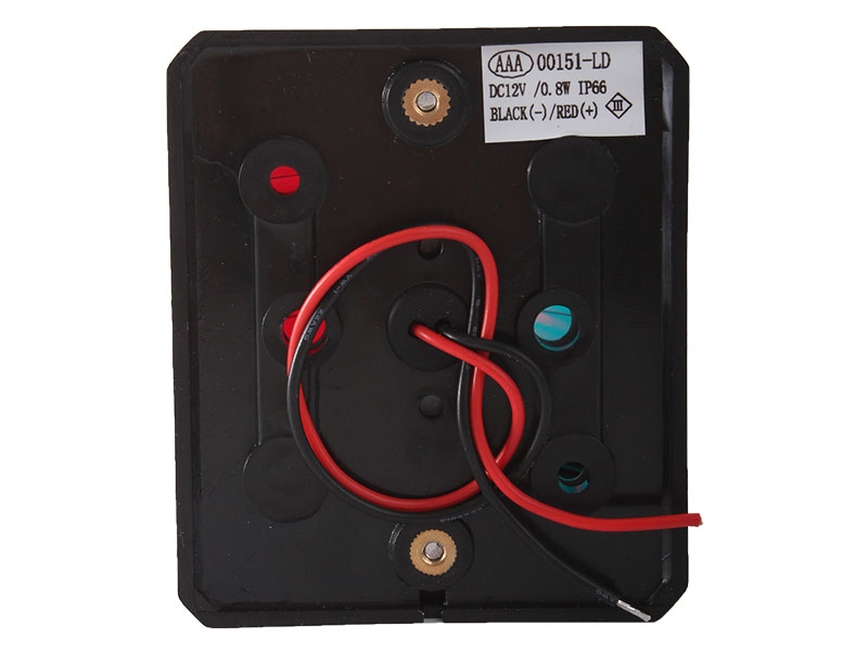 Red LED Navigation Port Light 1NM Black Housing