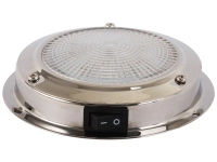 Stainless 4in LED Dome Light 1.7w 21lm Thumbnail Stainless 4in LED Dome Light 1.7w 21lm