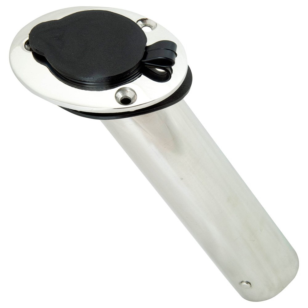 Homer Flush Mount Rod Holder Cast 316 Stainless Steel 30 Deg