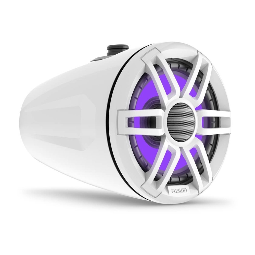 Fusion XS Sports RGB LED Marine Wake Tower Speakers 6.5in 200W White