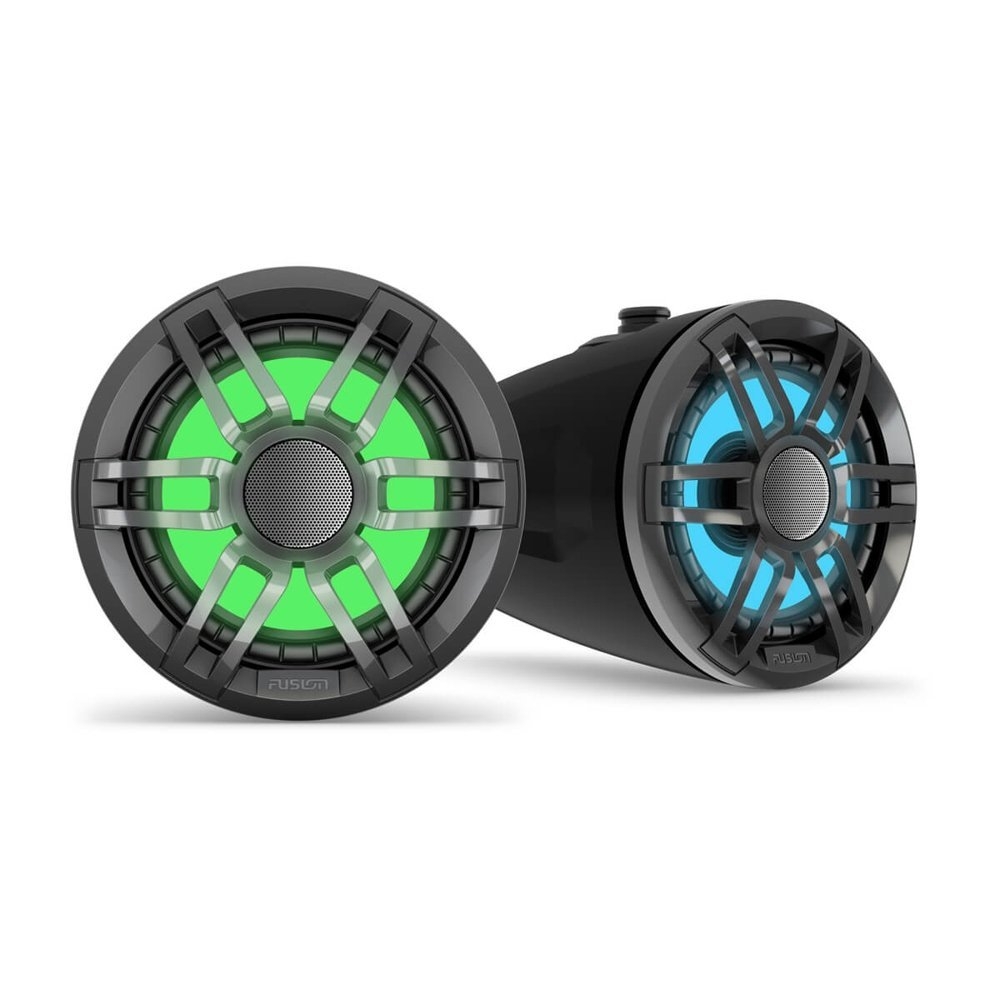 Fusion XS Sports RGB LED Marine Wake Tower Speakers 6.5in 200W Black