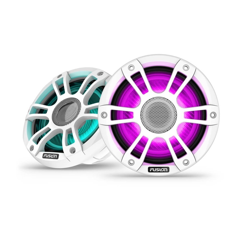 Fusion Signature 3i Sports LED Marine Coaxial Speakers White 6.5in 230W 