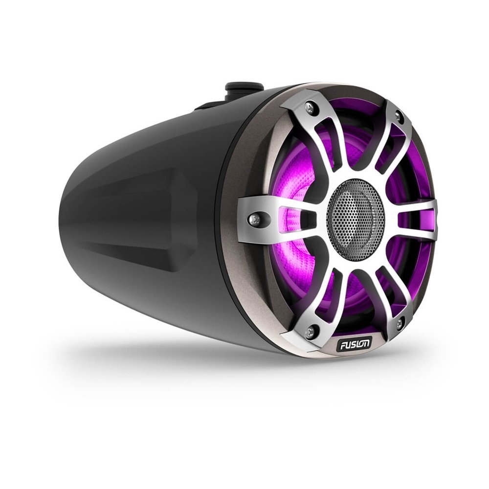 Fusion Signature 3i Sports LED Marine Wake Tower Speakers Black 6.5in 230W