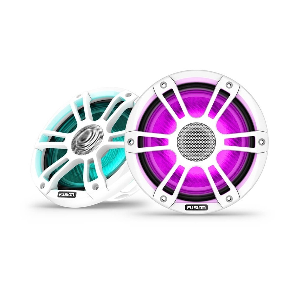 Fusion Signature 3i Sports LED Marine Coaxial Speakers White 7.7in 280W