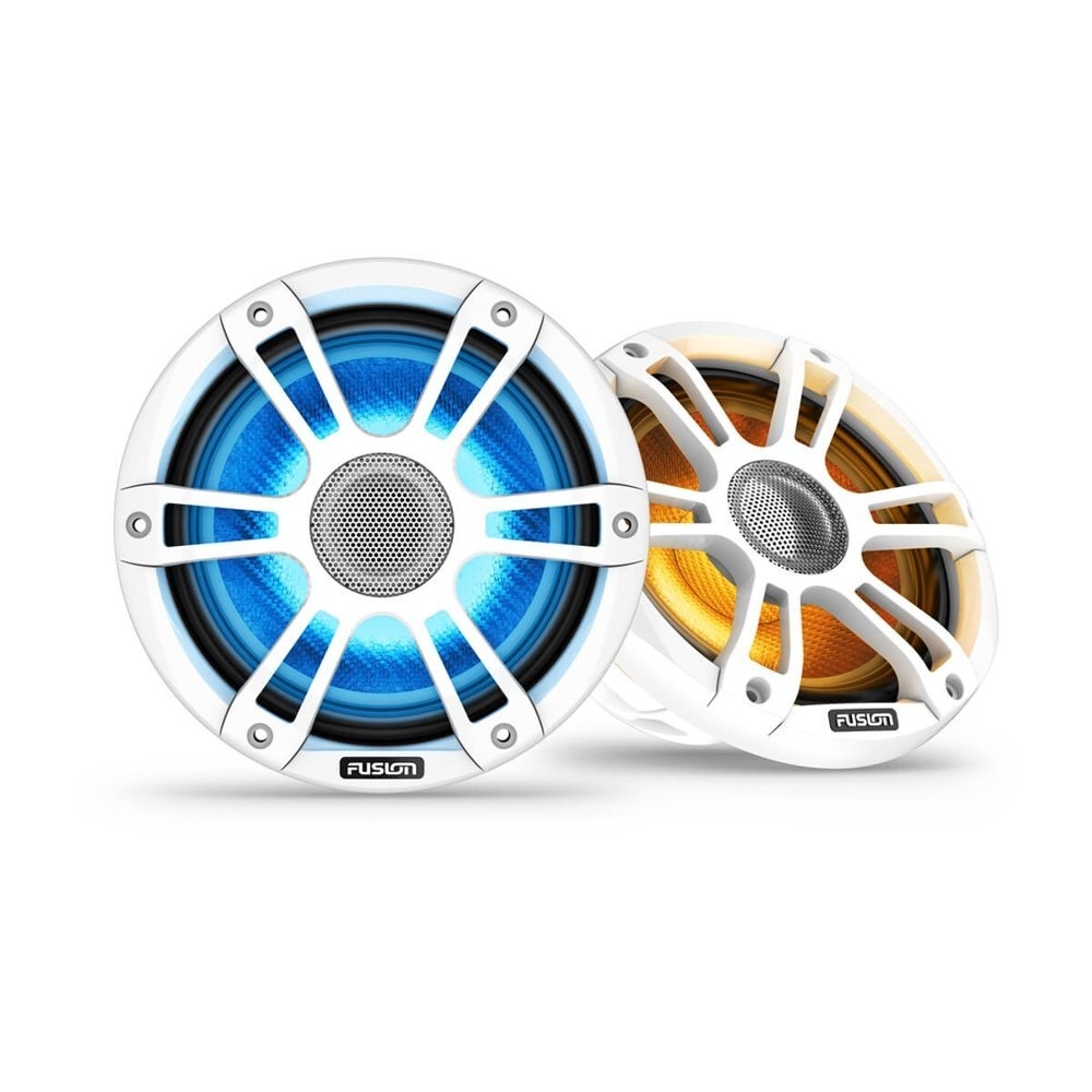 Fusion Signature 3i Sports LED Marine Coaxial Speakers White 7.7in 280W