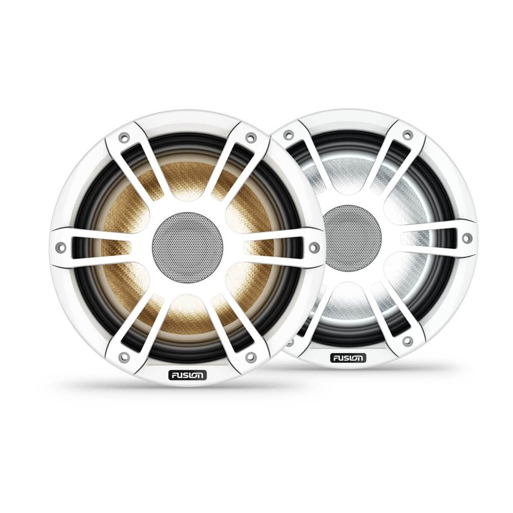 Fusion Signature 3i Sports LED Marine Coaxial Speakers White 8.8in 330W
