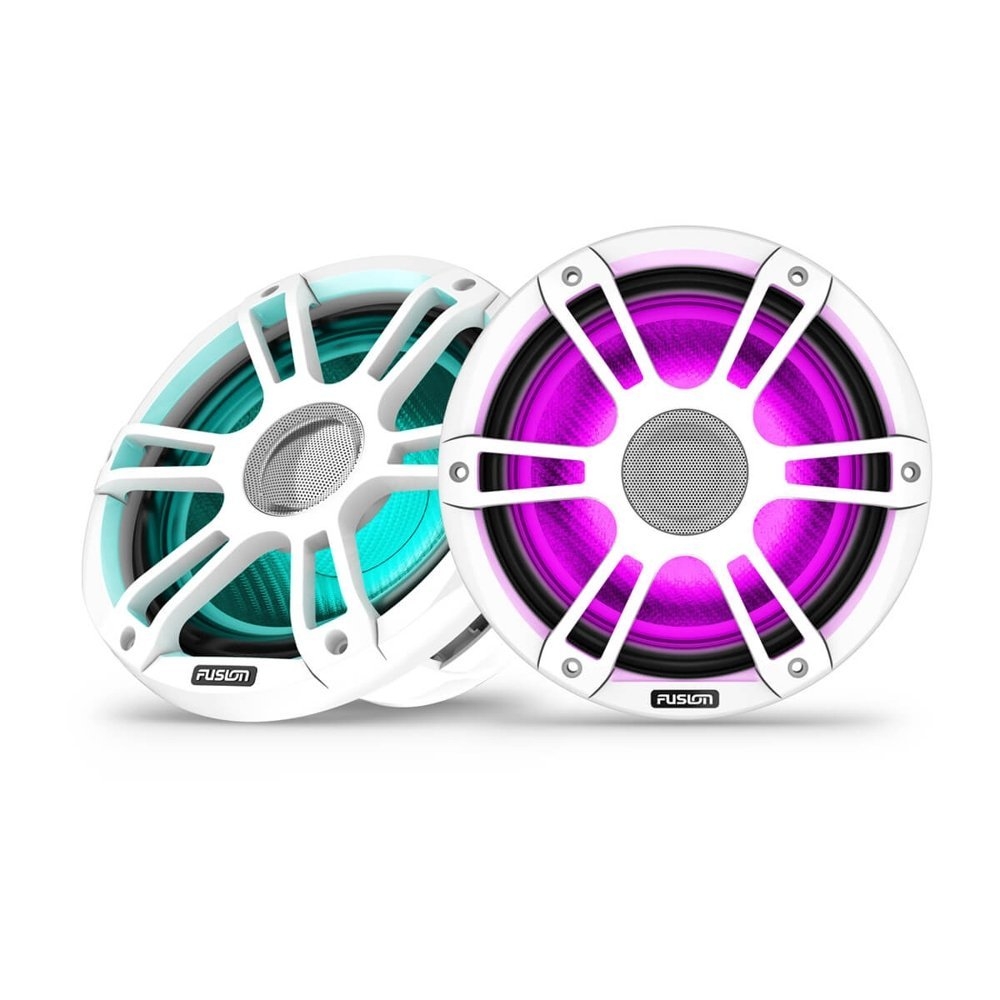 Fusion Signature 3i Sports LED Marine Coaxial Speakers White 8.8in 330W