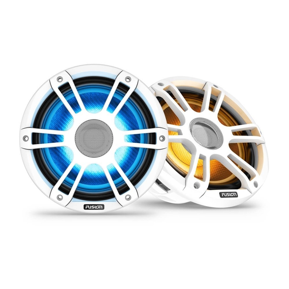 Fusion Signature 3i Sports LED Marine Coaxial Speakers White 8.8in 330W