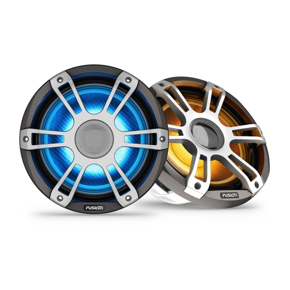 Fusion Signature 3i Sports LED Marine Coaxial Speakers Grey 8.8in 330W