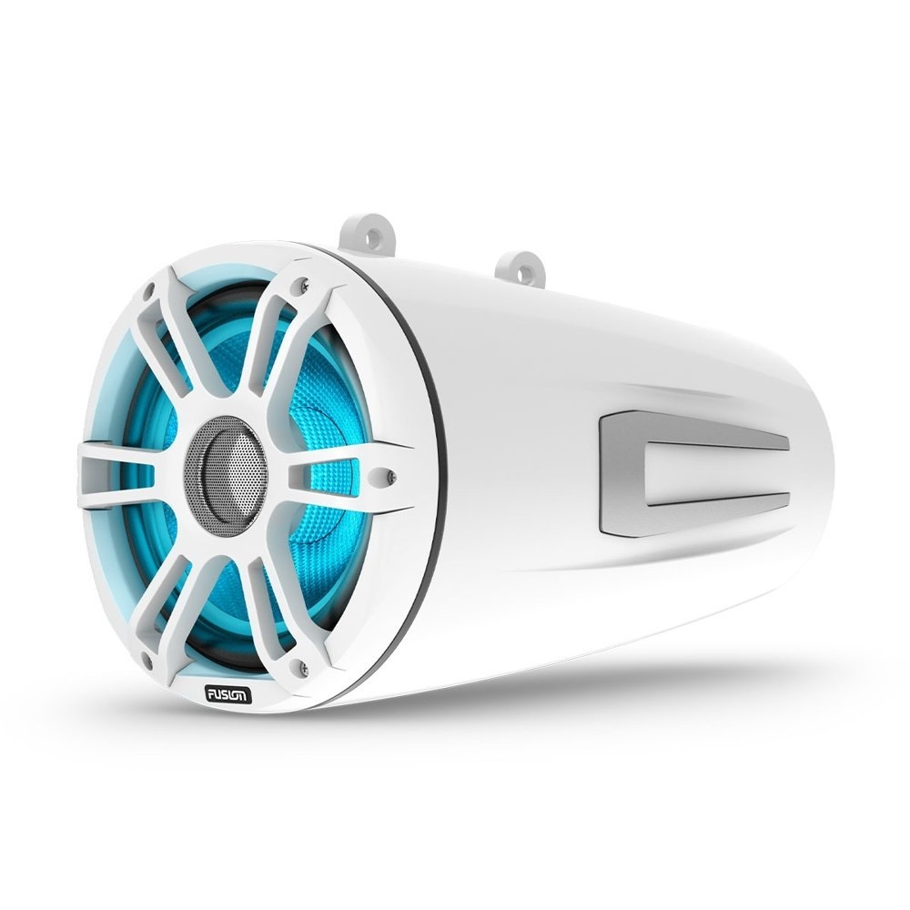 Fusion Signature 3i Sports LED Marine Wake Tower Speakers White 8.8in 330W