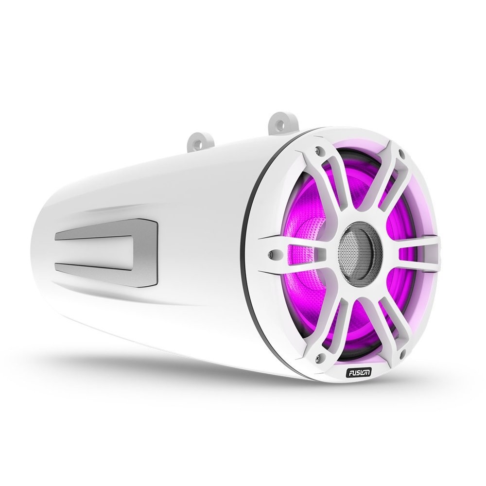 Fusion Signature 3i Sports LED Marine Wake Tower Speakers White 8.8in 330W