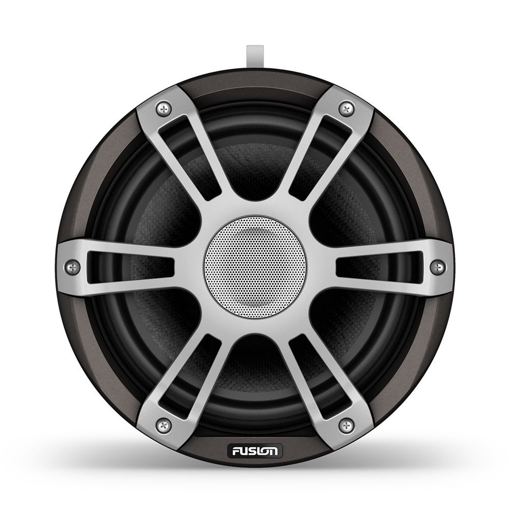 Fusion Signature 3i Sports LED Marine Wake Tower Speakers Grey 8.8in 330W