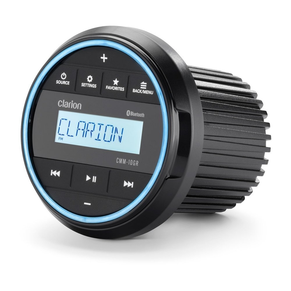 Clarion Marine Compact Source Unit 3in Gauge Hole with LCD Display