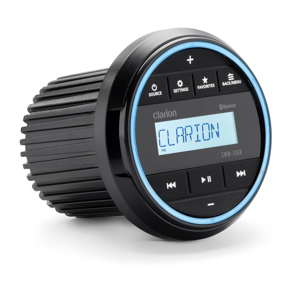 Clarion Marine Compact Source Unit 3in Gauge Hole with LCD Display