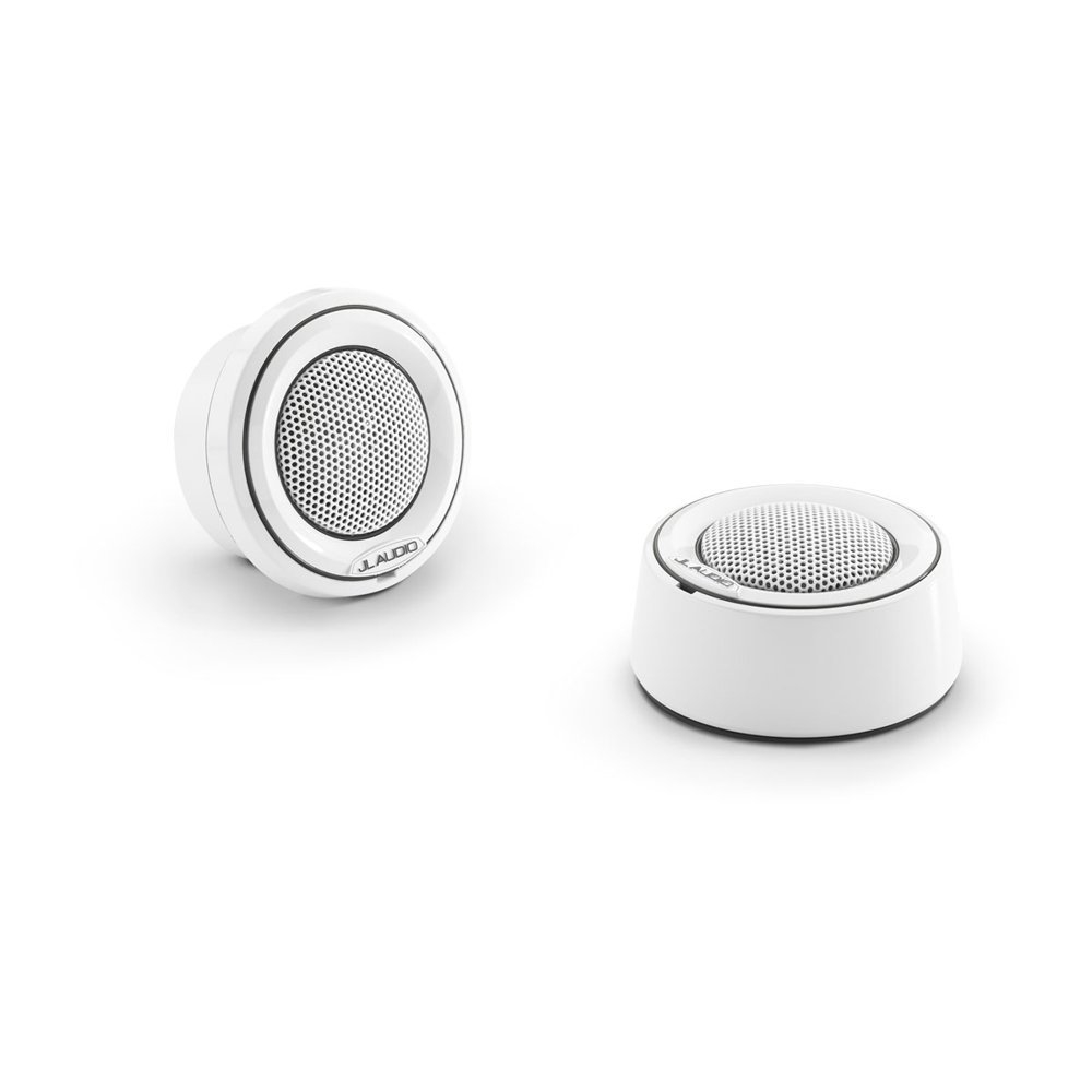 JL Audio M6 Marine Component Tweeter 1in with White Mounting Cups and White Trim Ring