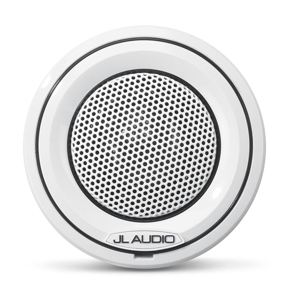 JL Audio M6 Marine Component Tweeter 1in with White Mounting Cups and White Trim Ring