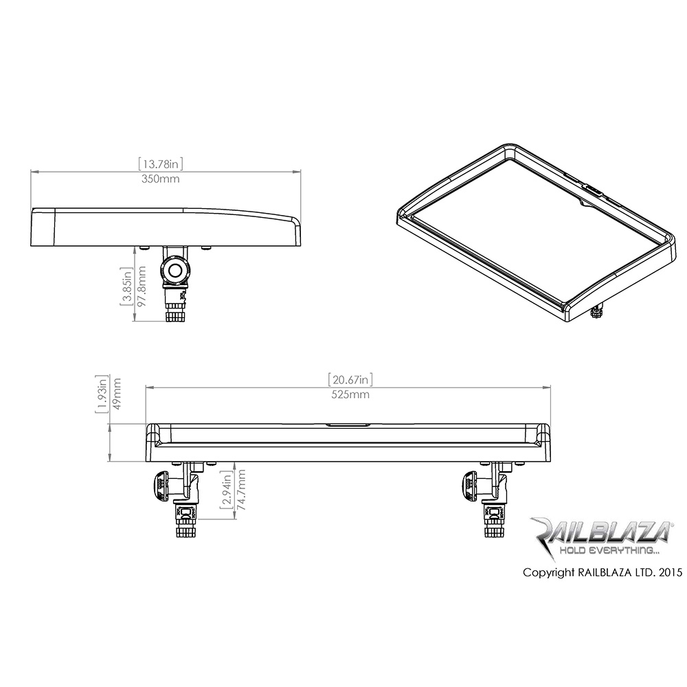RAILBLAZA Filleting Table II 525 x 350mm