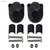 RAILBLAZA Railmount 19-25 Twin Pack Black