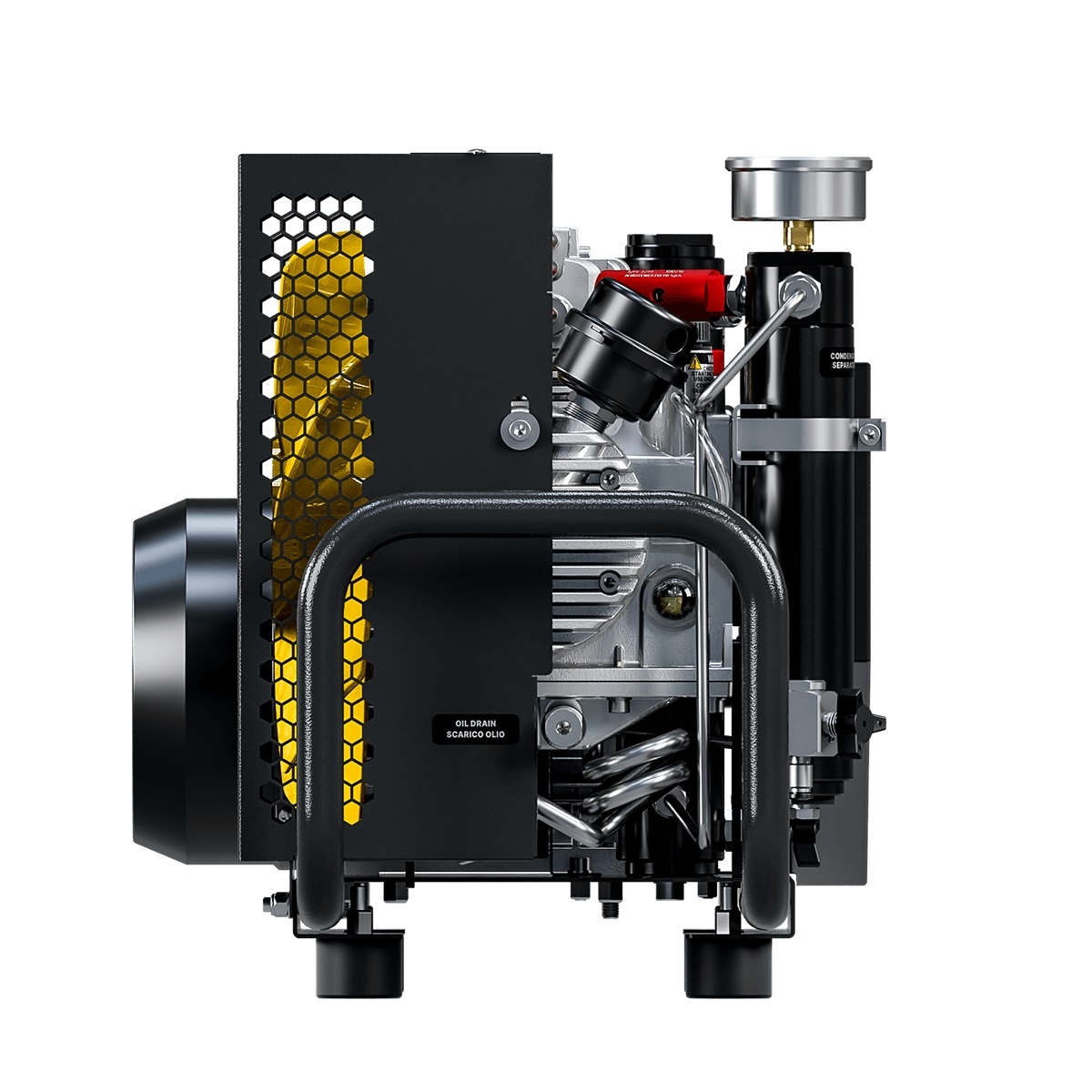 Coltri Icon LSE 100 Electric Motor Portable Dive Compressor Three Phase 400V 50Hz Black