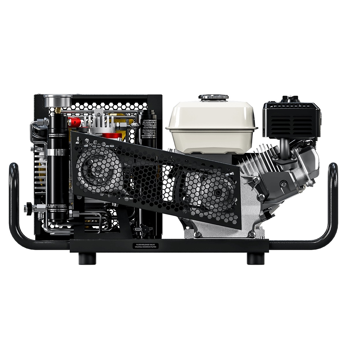 Coltri Icon LSE 100 Portable Gasoline Dive Compressor Black