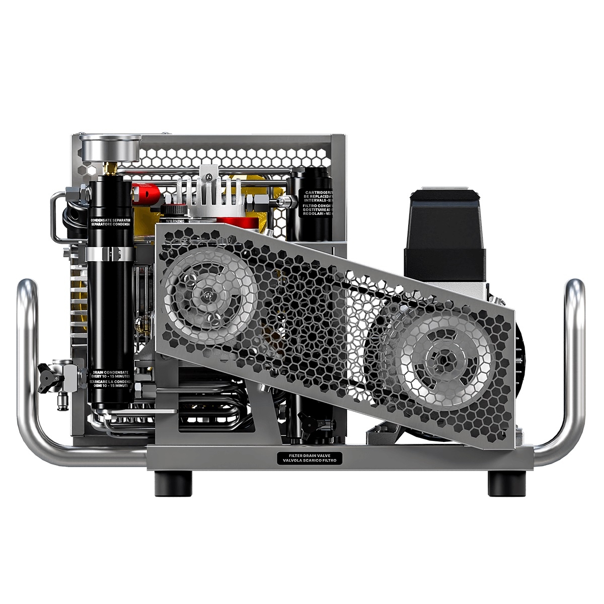 Coltri Icon LSE 100 Electric Motor Portable Dive Compressor Three Phase 230V 50Hz Stainless Steel