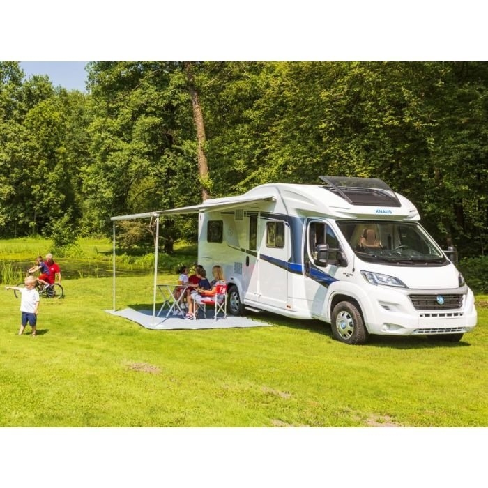 Fiamma F45s 260 Wall-Mounted Wind-Out RV Awning Polar White / Royal Grey 2.6m