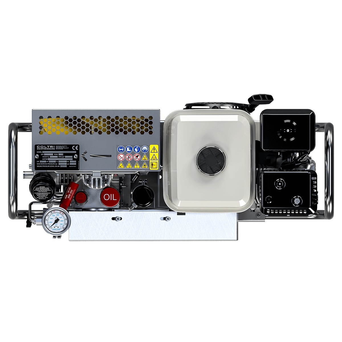 Coltri Icon LSE 100 Portable Gasoline Dive Compressor Stainless Steel