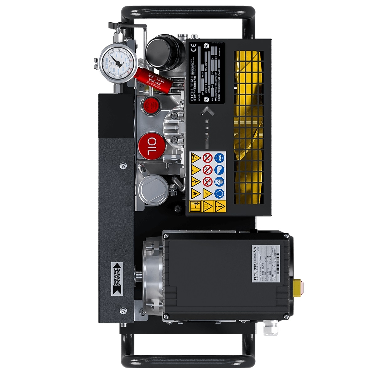 Coltri Icon LSE 50 Electric Motor Portable Dive Compressor 230V 50Hz Black