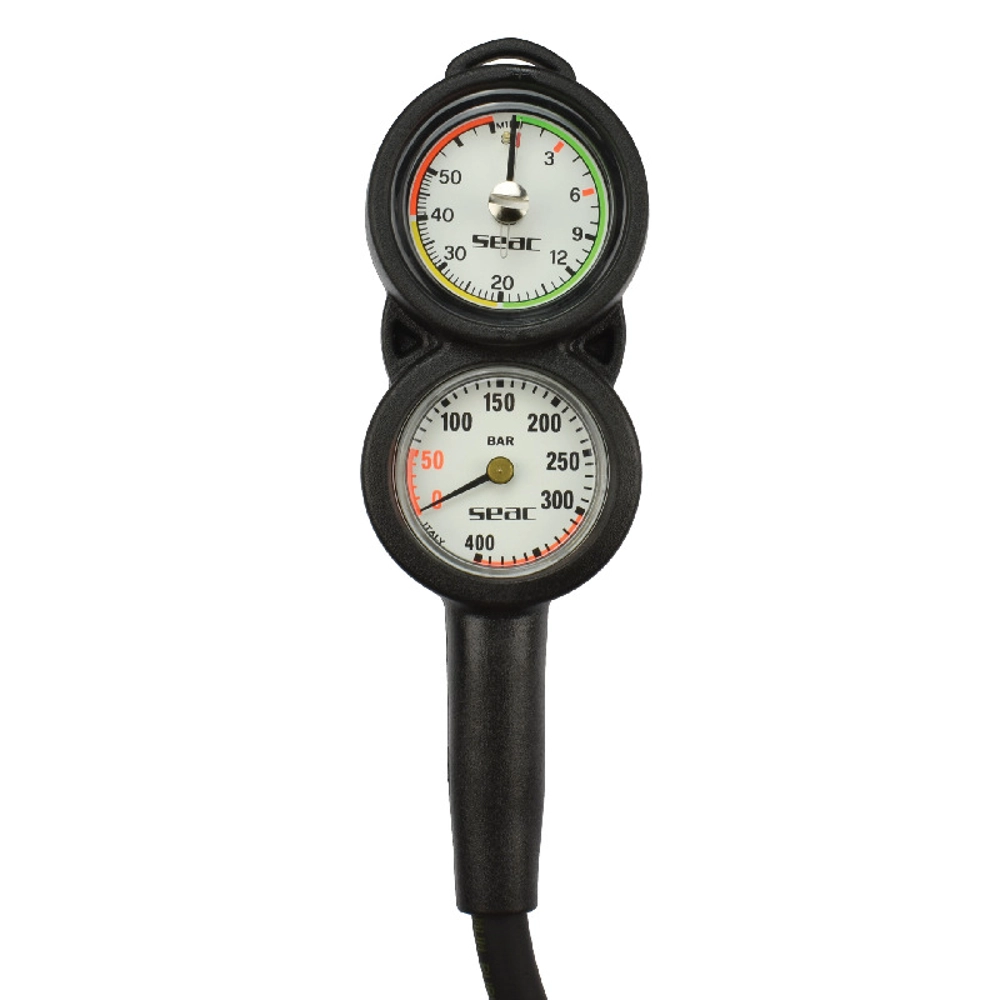 Seac Console 3 Compact Depth and Pressure Gauge with Compass Seac Console 3 Compact Depth and Pressure Gauge with Compass