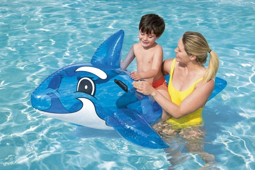 Bestway Whale Ride-On Inflatable Pool Float 148cm