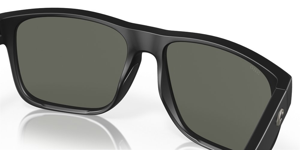 Costa Spearo Polarised Sunglasses Matte Black Frame Gray Lens XL