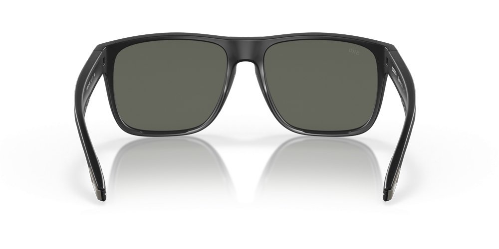 Costa Spearo Polarised Sunglasses Matte Black Frame Gray Lens XL