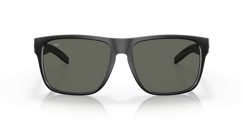 Costa Spearo Polarised Sunglasses Matte Black Frame Gray Lens XL