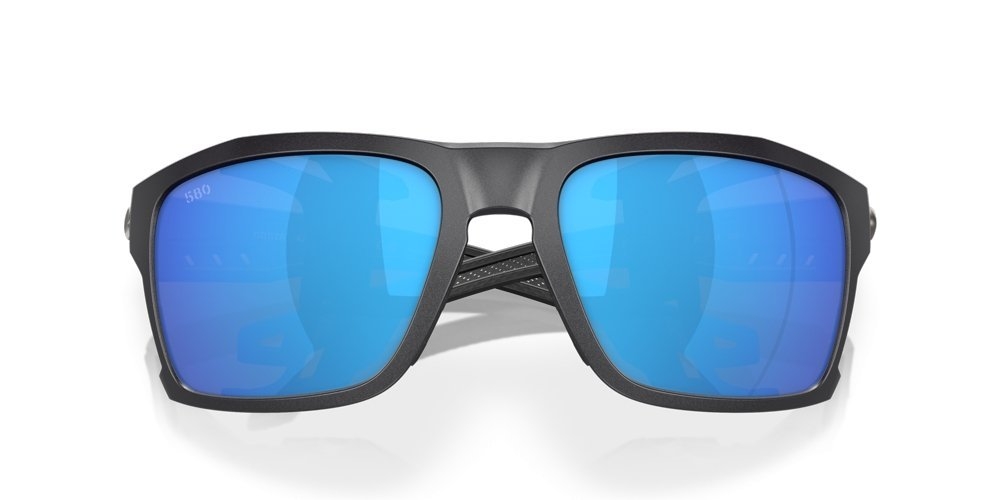 Costa King Tide 8 Polarised Sunglasses Black Pearl Frame Blue Mirror Lens