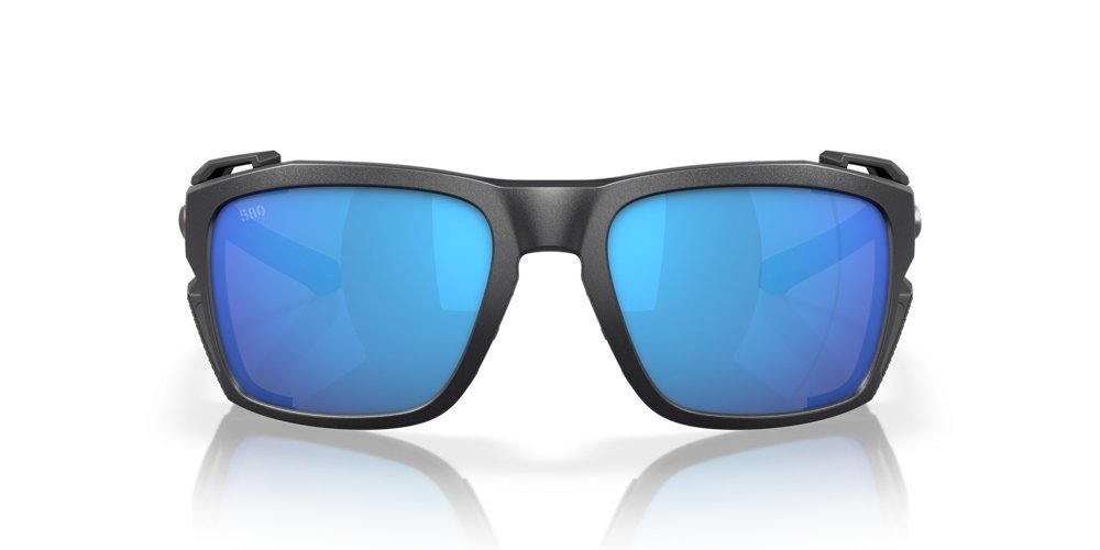 Costa King Tide 8 Polarised Sunglasses Black Pearl Frame Blue Mirror Lens