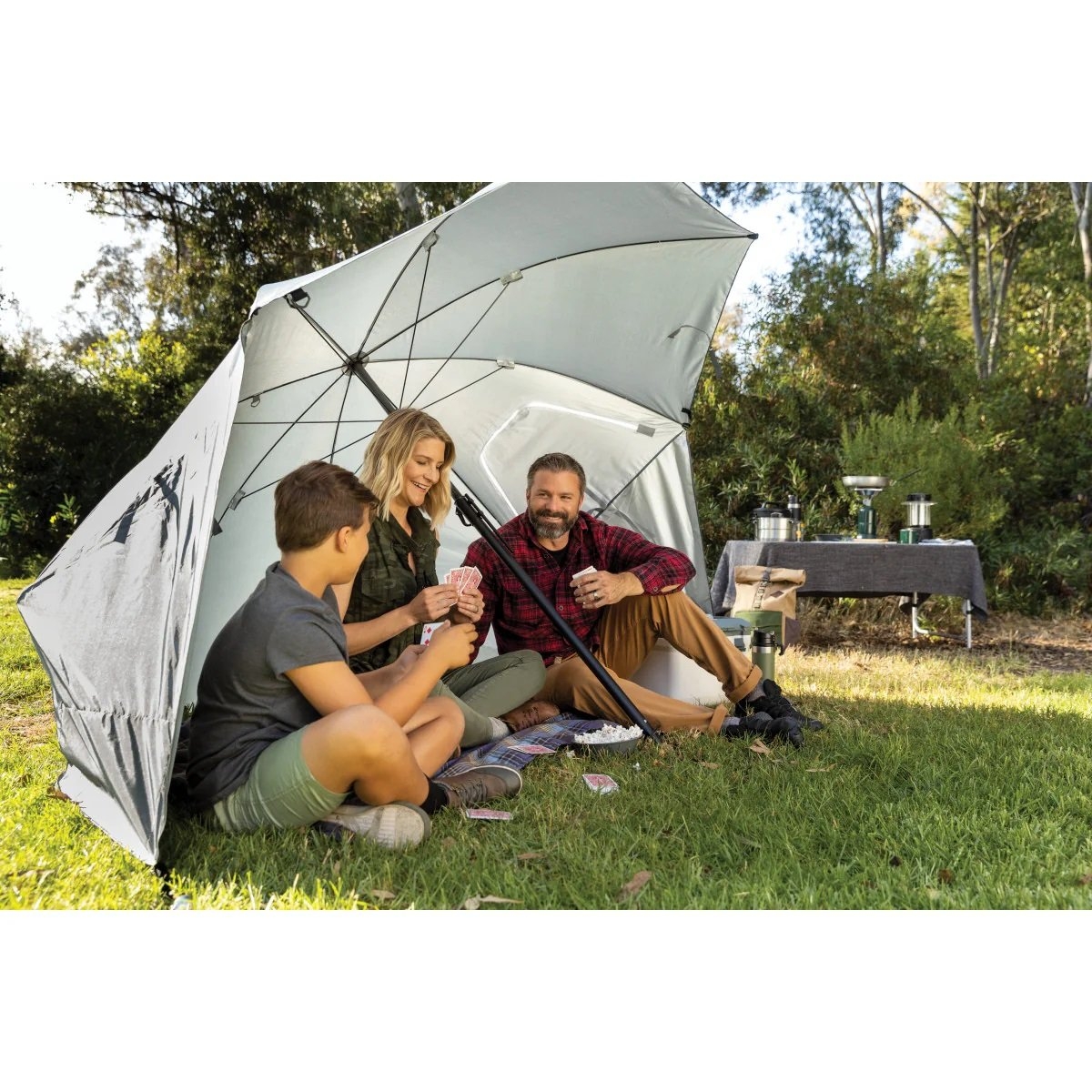 Sport-Brella Premiere Portable Umbrella Sun Shelter Grey