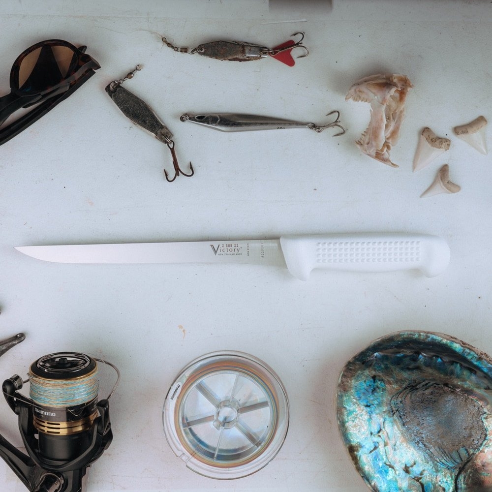Victory Straight Fillet Knife 22cm White