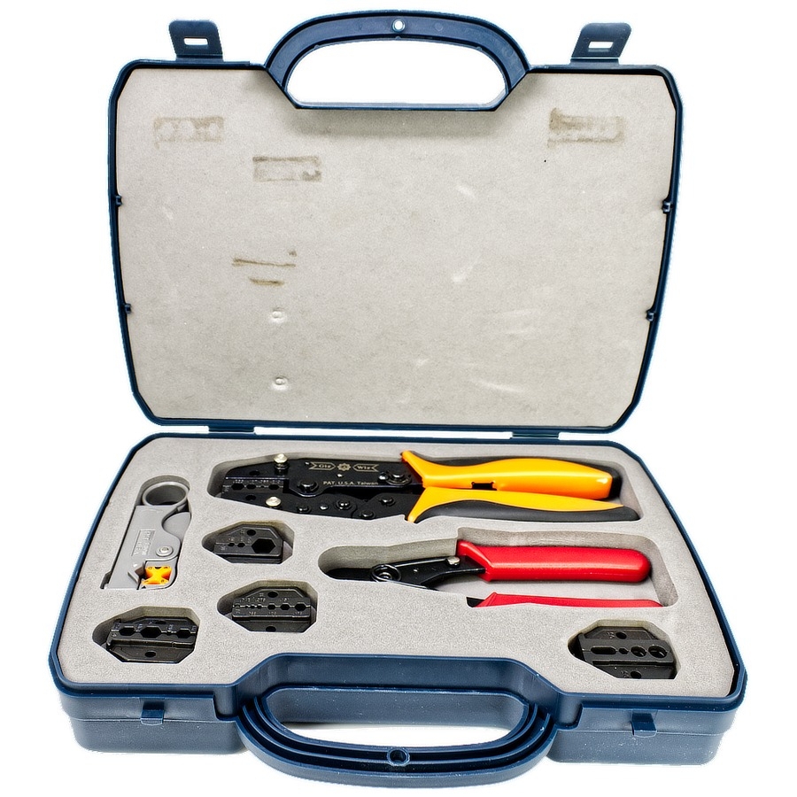 TCC Industries Quick Change Ratchet Crimper Tool Kit