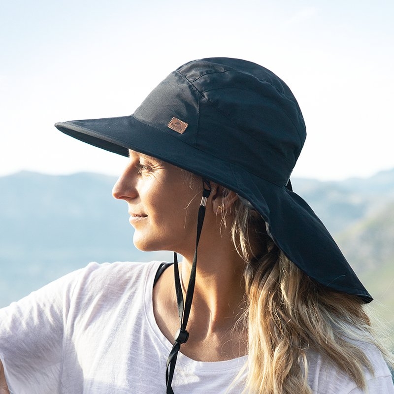 Naturehike UPF50+ Wide Brim Foldable Bucket Hat Black