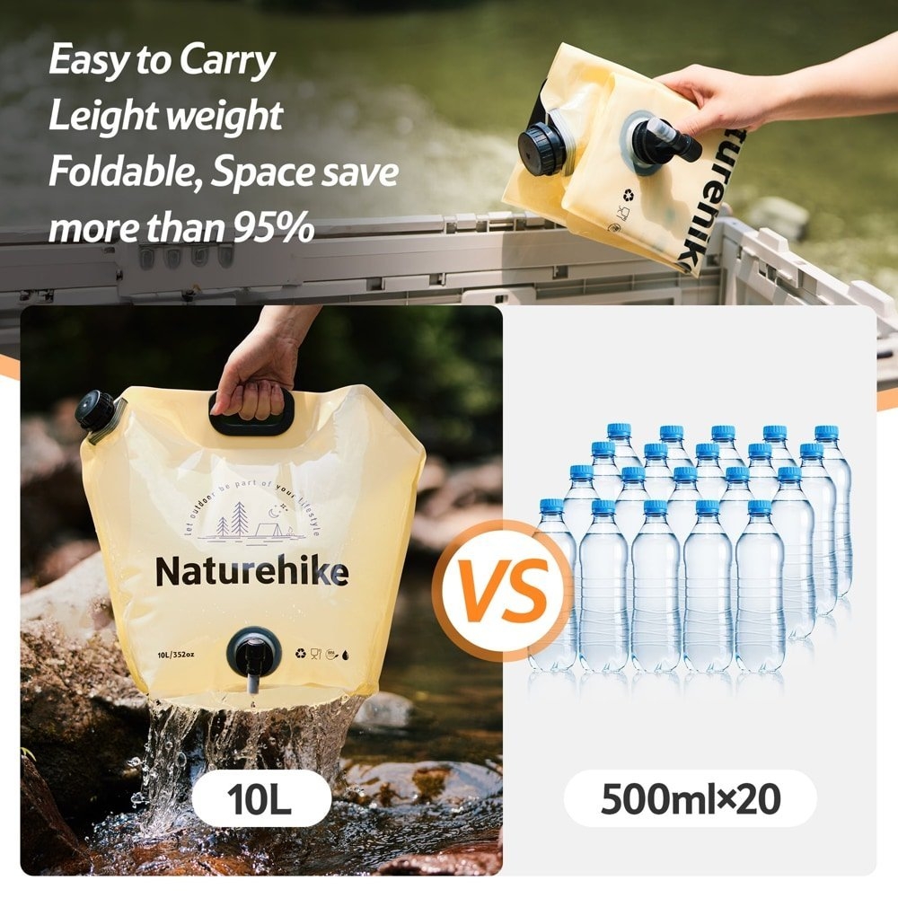 Naturehike Foldable Water Bag with Tap 10L