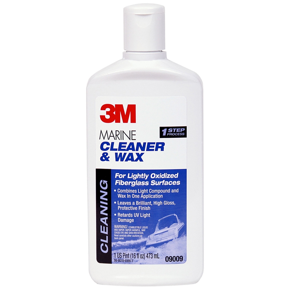 3M 09009 Marine Fibreglass Cleaner and Wax 473ml