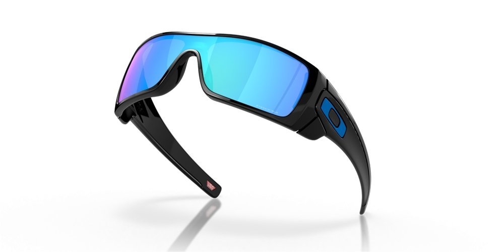Oakley Batwolf Sunglasses Polished Black Frame PRIZM Sapphire Lens