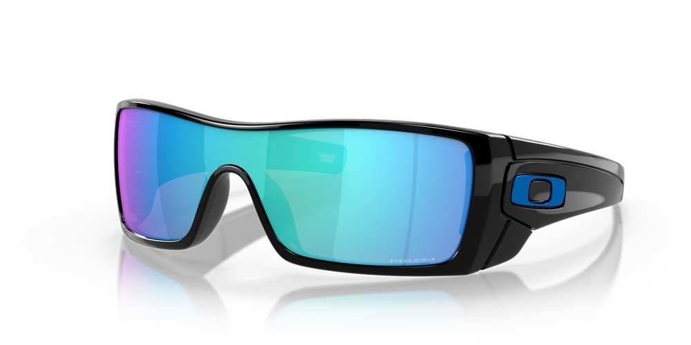 Oakley Batwolf Sunglasses Polished Black Frame PRIZM Sapphire Lens