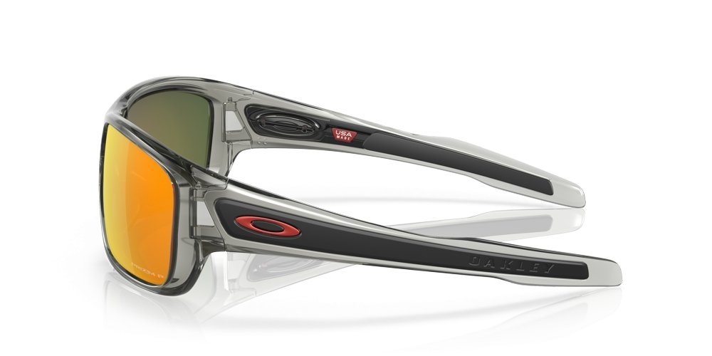 Oakley Turbine Sunglasses Grey Ink Frame Polarized PRIZM Ruby Lens