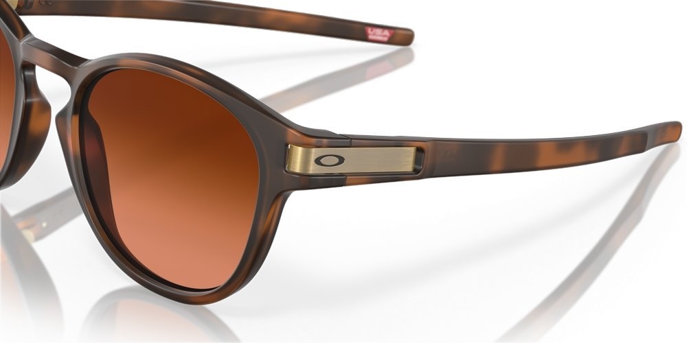 Oakley Latch Sunglasses Matte Brown Tortoise Frame PRIZM Brown Gradient Lens