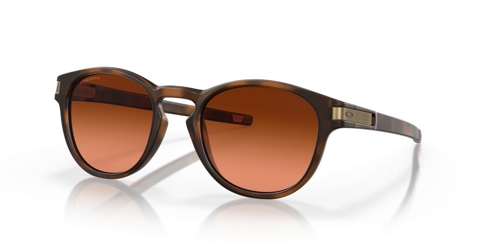 Oakley Latch Sunglasses Matte Brown Tortoise Frame PRIZM Brown Gradient Lens
